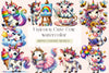 Unicorn Cute Cow Clipart Bundle