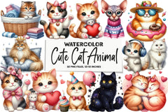 Cat Animal Pet Clipart Bundle - CraftNest - Digital Crafting and Art