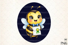 Back to School Bee Clipart Bundle 2 - CraftNest - Digital Crafting and Art
