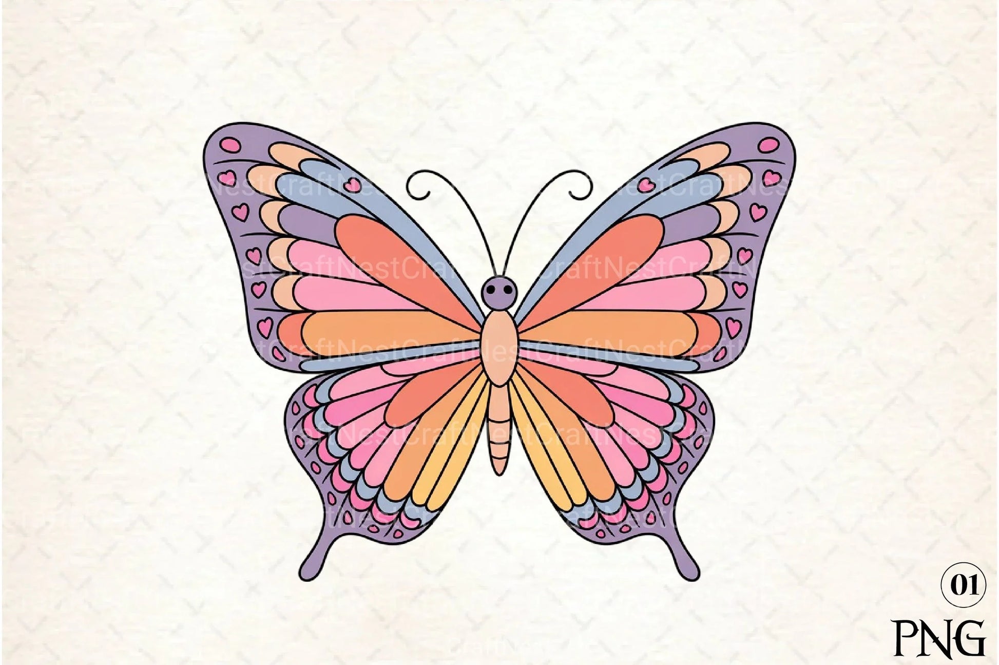 Butterfly Clipart Bundle 58 - CraftNest - Digital Crafting and Art