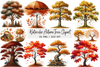 Autumn Trees Clipart Bundle