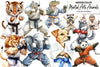 Martial Arts Animals Clipart Bundle