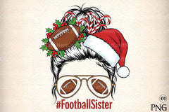 Football Sister Christmas Clipart Bundle - CraftNest - Digital Crafting and Art