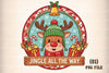 Christmas Reindeer Sign Clipart Bundle