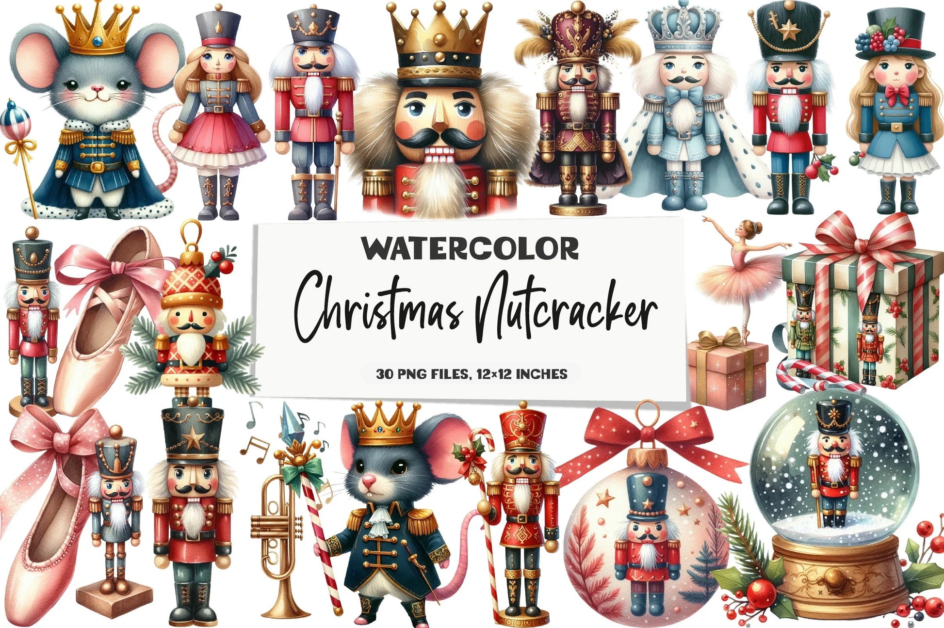 Christmas Nutcracker Clipart Bundle - CraftNest - Digital Crafting and Art