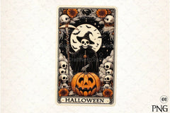 Halloween Tarot Card Clipart Bundle 33 - CraftNest - Digital Crafting and Art
