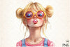 Blonde Quirky Girl Clipart Bundle