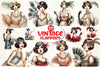 Vintage Flappers Clipart Bundle Set