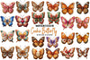 Gingerbread Cookie Butterfly Clipart Bundle