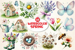 Spring Clipart Bundle - CraftNest - Digital Crafting and Art