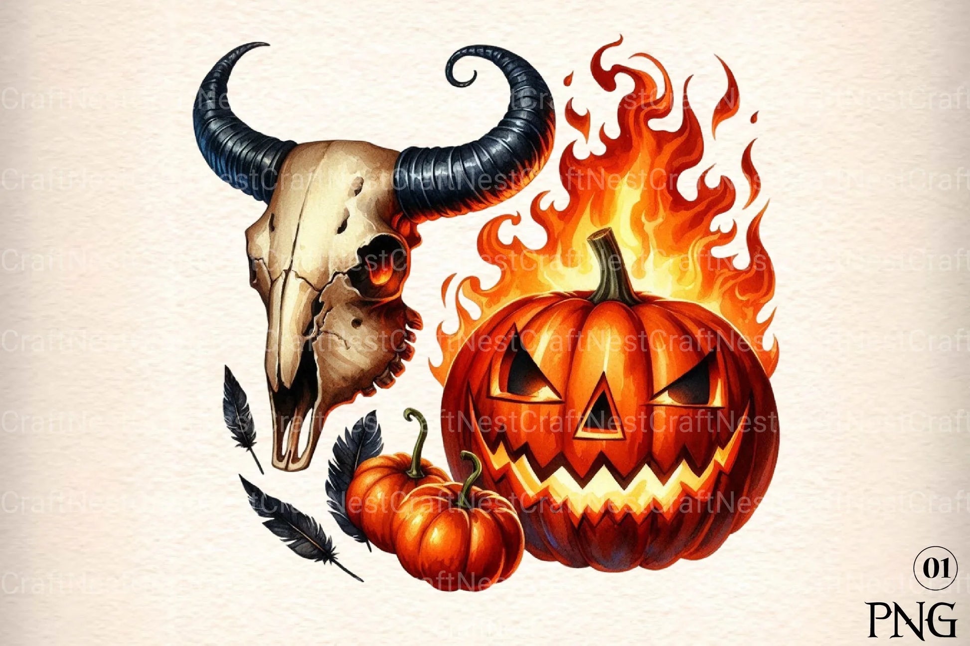 Western Halloween Quotes Clipart Bundle 7777 - CraftNest - Digital Crafting and Art