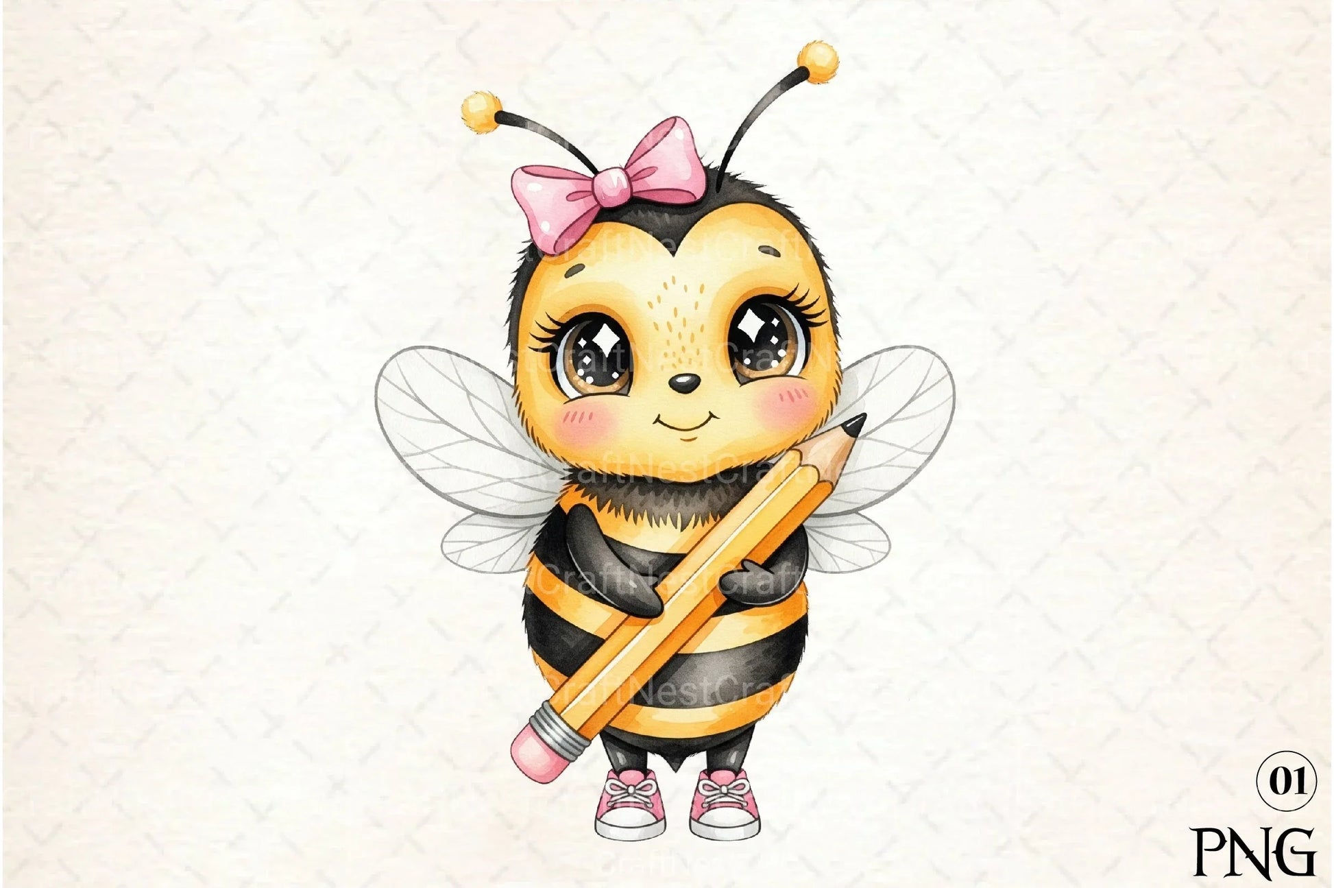Back to School Bee Clipart Bundle 29 - CraftNest - Digital Crafting and Art
