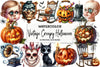 Vintage Creepy Halloween Clipart Bundle