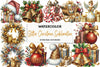 Glitter Christmas Clipart Bundle
