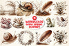 Sepia Spring Clipart Bundle