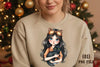 Quirky Girl with Cat Clipart Bundle