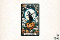 Halloween Tarot Card Clipart Bundle 21 - CraftNest - Digital Crafting and Art