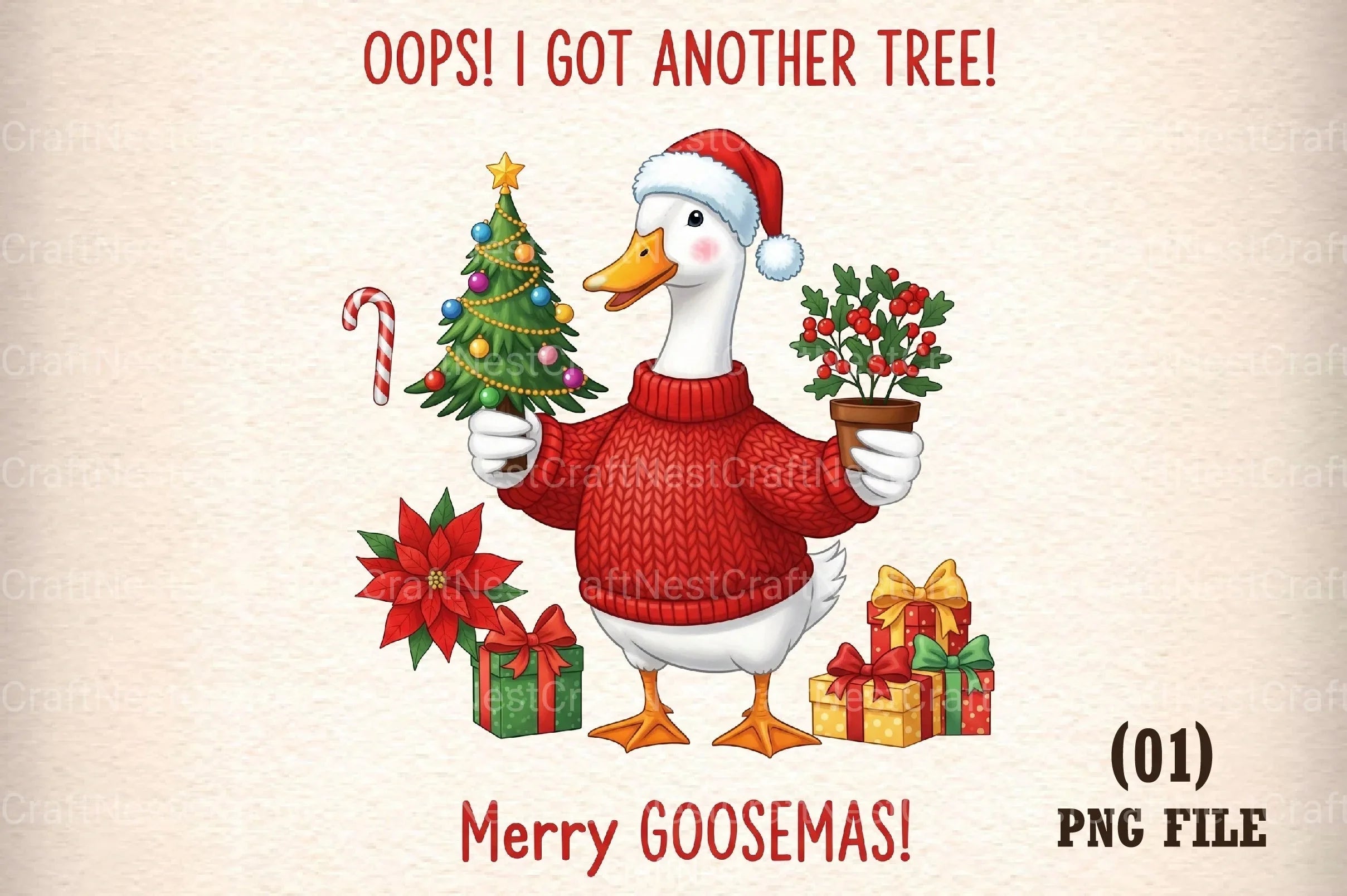 Goose Plant Funny Lover Clipart Bundle