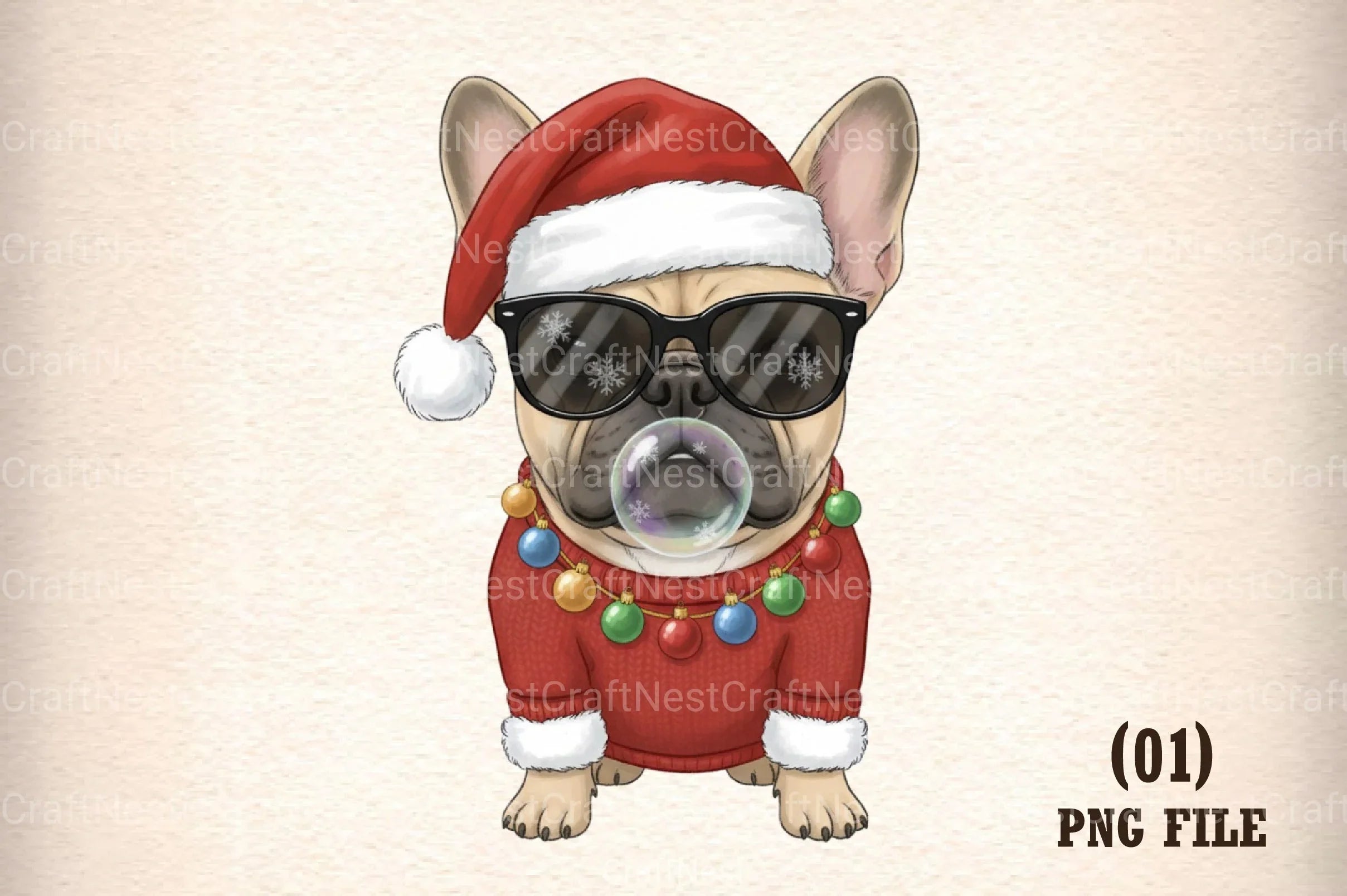 Santa Dog Clipart Bundle - CraftNest - Digital Crafting and Art