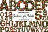 Christmas Lights Alphabet Clipart Bundle
