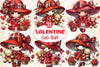 Valentine Cute Girl Clipart Bundle