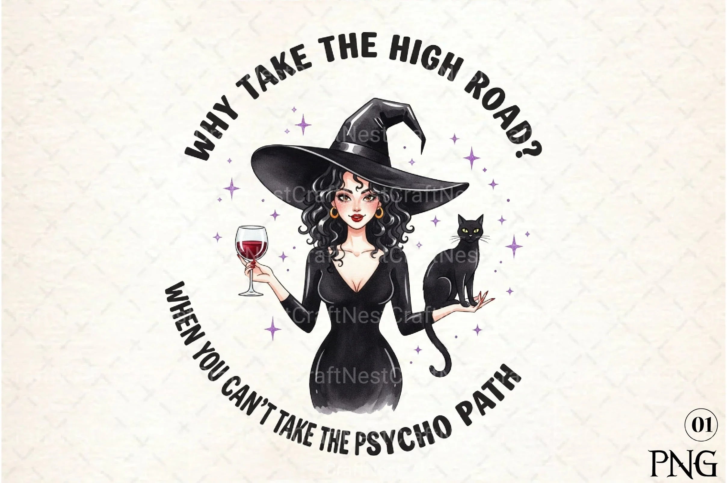 Sarcastic Halloween Witch Clipart Bundle - CraftNest - Digital Crafting and Art
