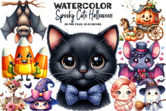Spooky Cute Halloween Clipart Bundle - CraftNest - Digital Crafting and Art