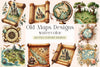 Vintage Map Designs Clipart Bundle