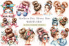 Mother's Day Messy Bun Clipart Bundle