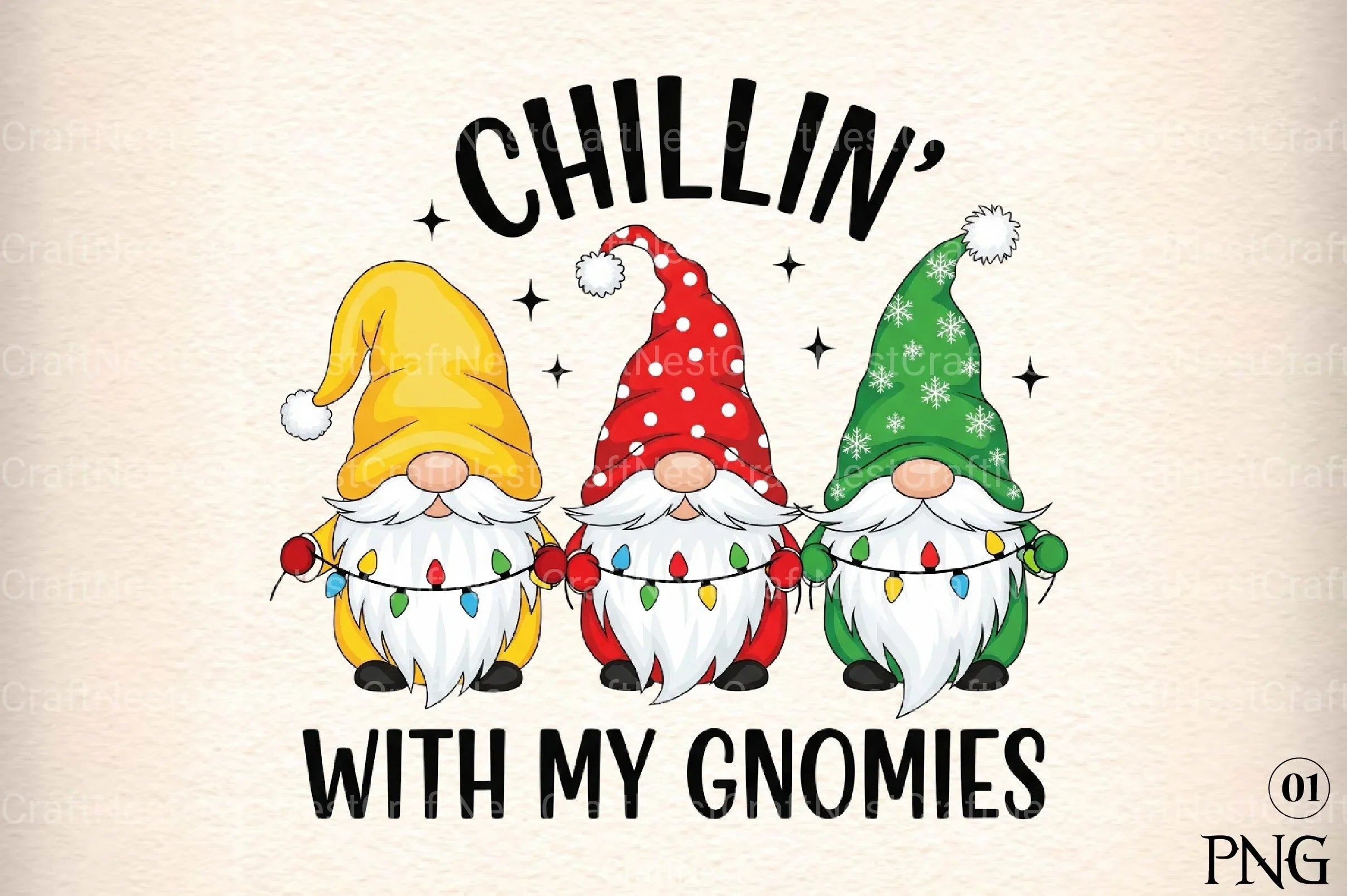 Christmas Gnomes Clipart Bundle 12 - CraftNest - Digital Crafting and Art