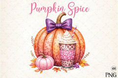 Pumpkin Spice Clipart Bundle 2 - CraftNest - Digital Crafting and Art