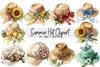 Summer Hat Clipart Bundle