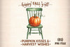 Rustic Fall Farmhouse Pumpkin Sign Clipart Bundle