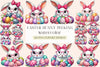 Easter Bunny Peeking Clipart Bundle