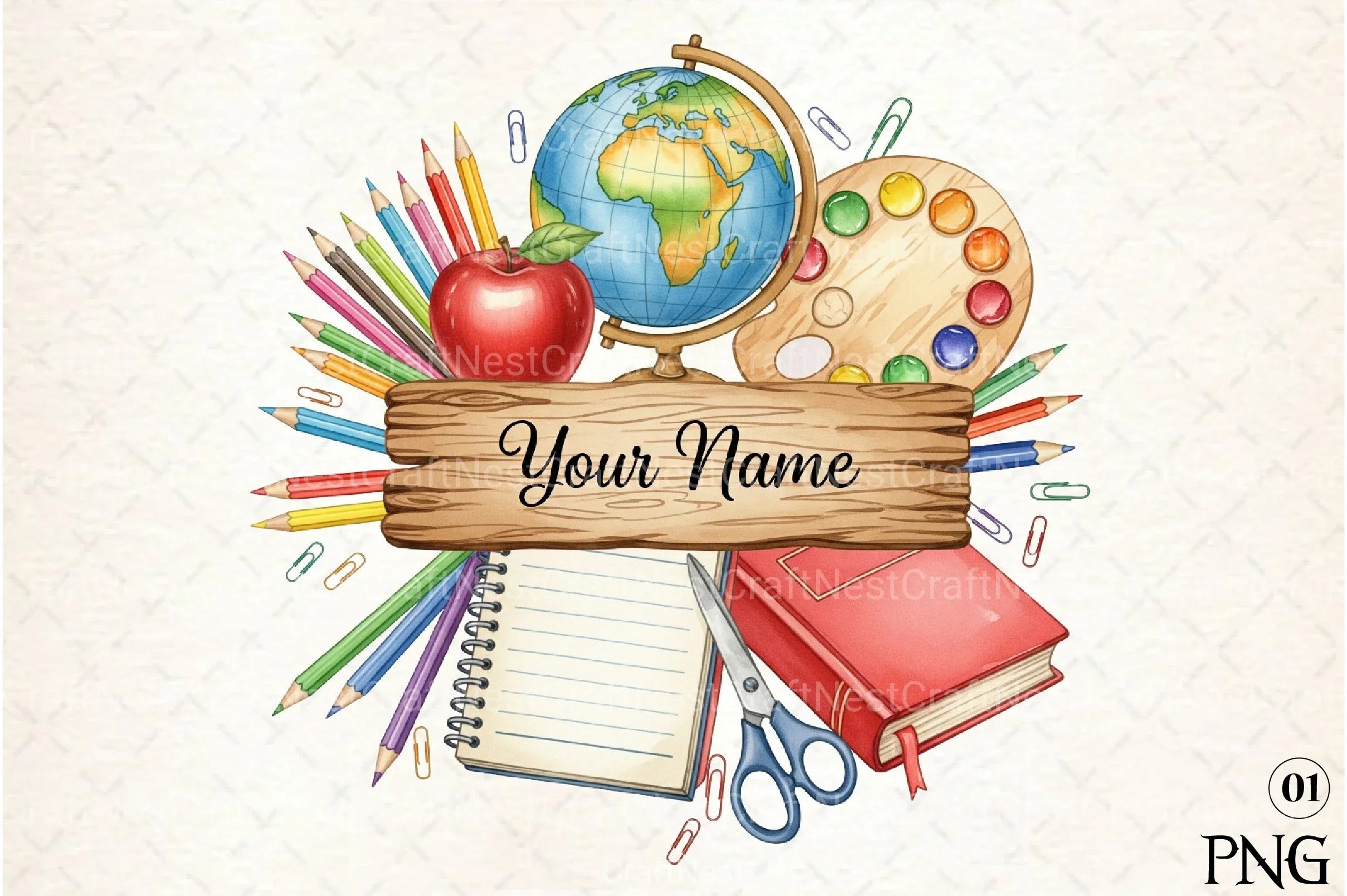 Custom Teacher Clipart Bundle - CraftNest - Digital Crafting and Art