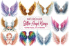 Glitter Angel Wings Clipart Bundle