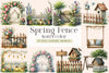 Spring Fence Clipart Bundle