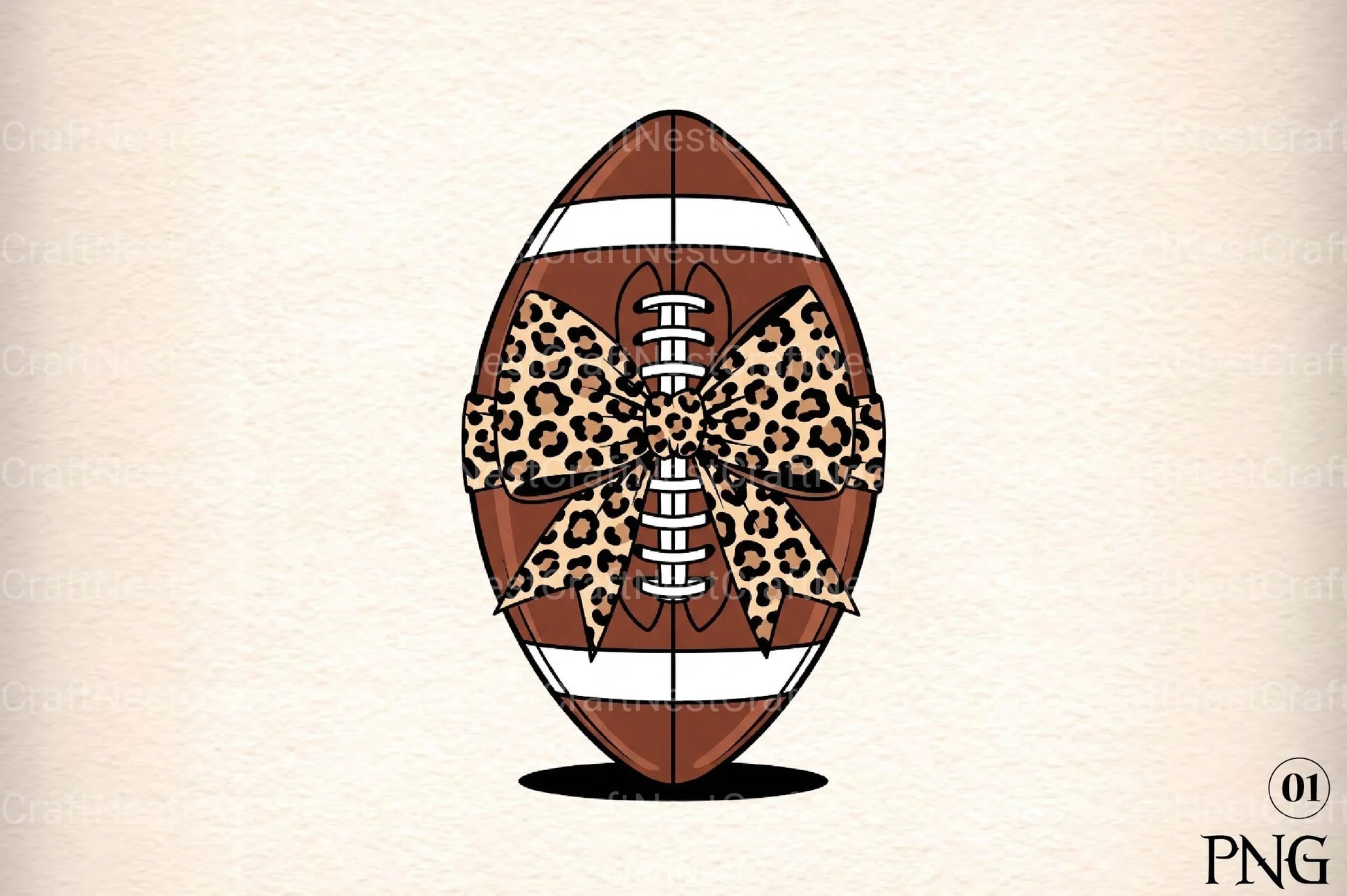 Coquette Football Bow Touchdown Clipart Bundle - CraftNest - Digital Crafting and Art
