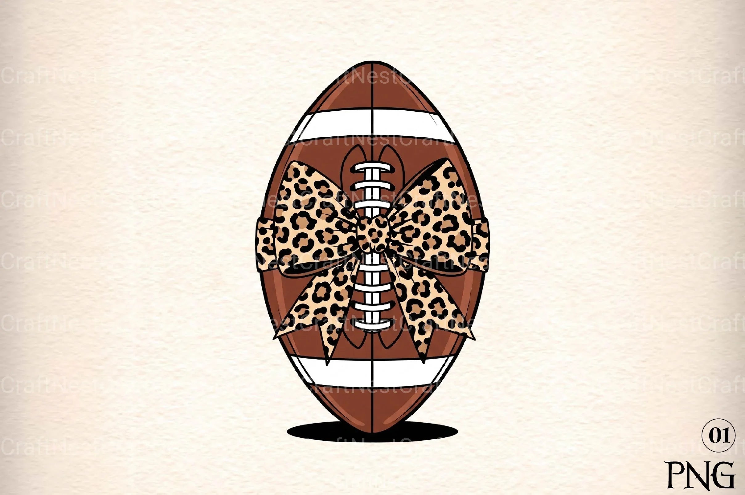 Coquette Football Bow Touchdown Clipart Bundle - CraftNest - Digital Crafting and Art