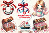Maritime Valentine's Clipart Bundle
