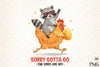 Raccoon Chicken Farm Clipart Bundle