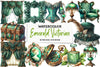 Emerald Victorian Clipart Bundle