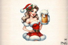 Santa Belle Illustration Clipart Bundle - CraftNest - Digital Crafting and Art