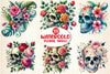 Floral Skull Clipart Bundle
