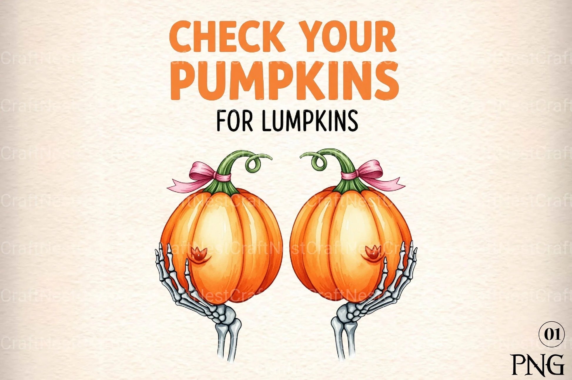 Halloween Breast Cancer Clipart Bundle 6 - CraftNest - Digital Crafting and Art