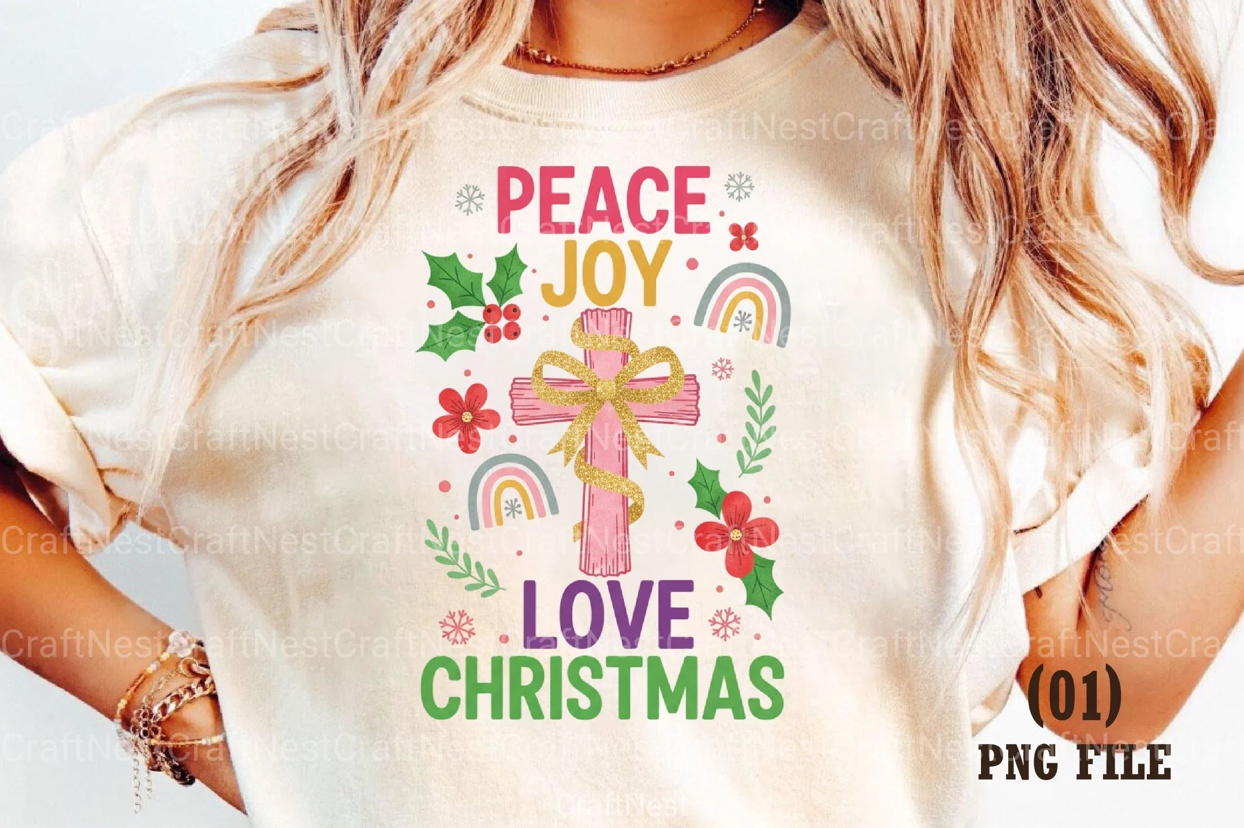 Peace Joy Love Christmas Clipart Bundle - CraftNest - Digital Crafting and Art