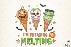 Freaking Melting Funny Halloween Clipart Bundle - CraftNest - Digital Crafting and Art