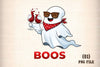 Just Here For The Boos Ghost Wine Halloween T-Shirt Clipart Bundle