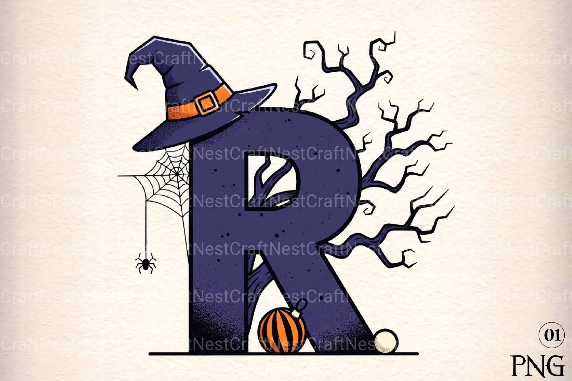 Halloween Alphabet Clipart Bundle 49 - CraftNest - Digital Crafting and Art