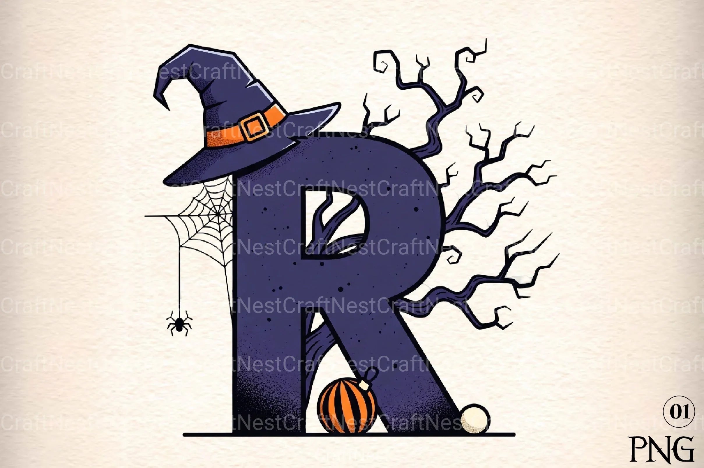 Halloween Alphabet Clipart Bundle 49 - CraftNest - Digital Crafting and Art